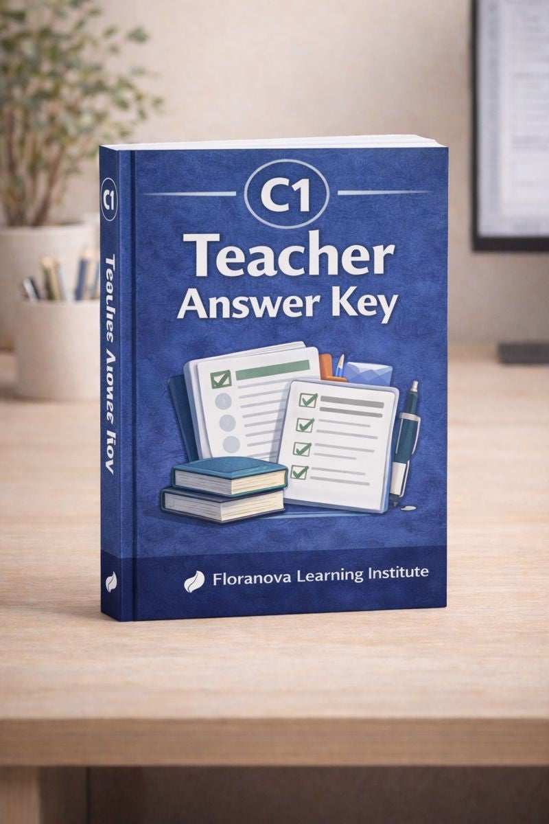 3 pcs C1 Advanced Reading & Teacher Answer – PDF + Audio (EN/FR)
