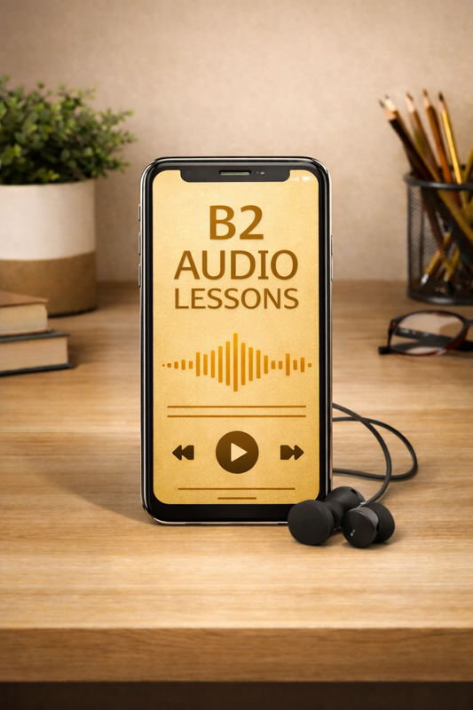 B2 English Audio Lessons (English–French) | MP3 Download