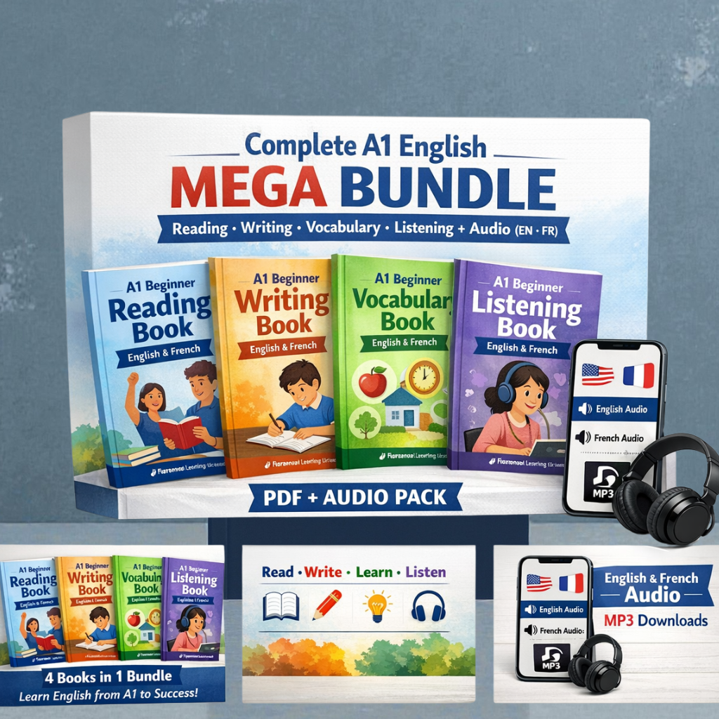 A1 MEGA BUNDLE PDF/  Pack complet niveau A1 (PDF + audio)