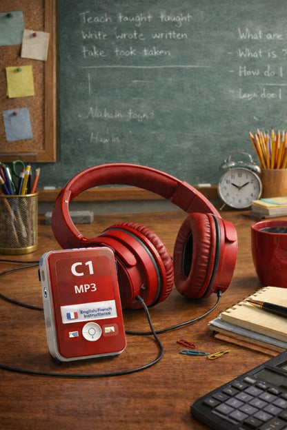 3 pcs C1 Advanced Reading & Teacher Answer – PDF + Audio (EN/FR)