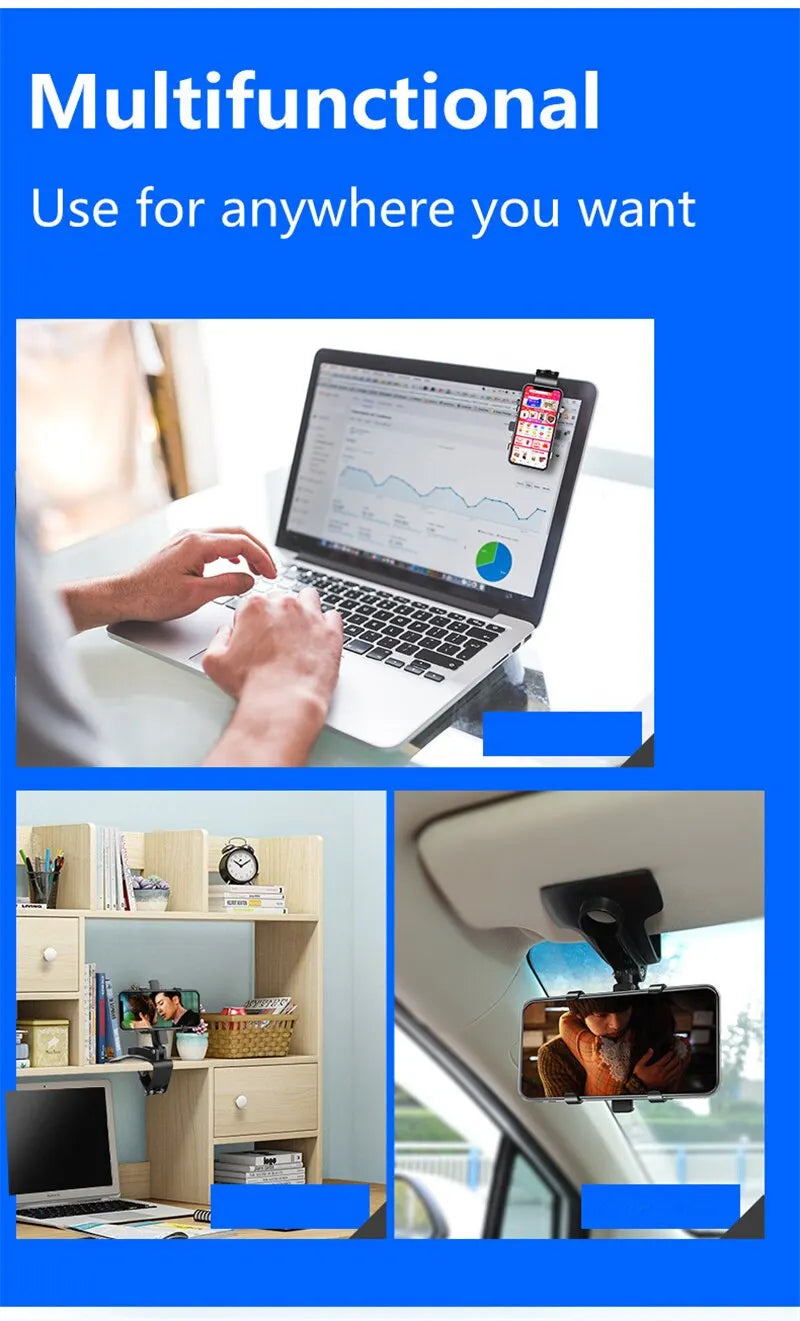 Car Phone Holder. Car Multi-function. Mobile Phone Holder Rearview Mirror Navigation Bracket GPS Support