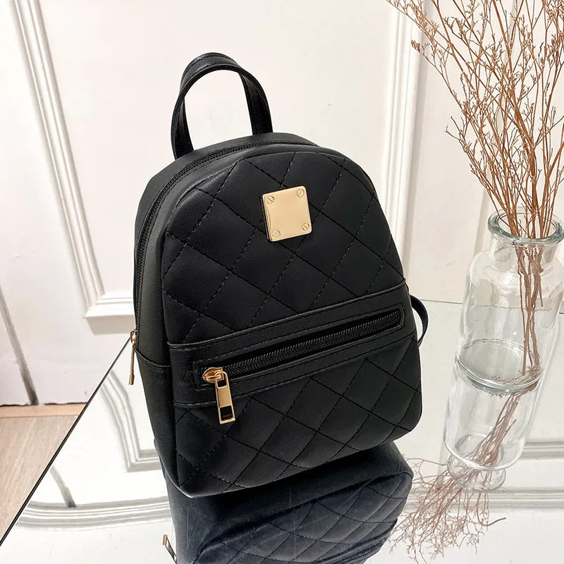 Embroidered backpack women's backpack