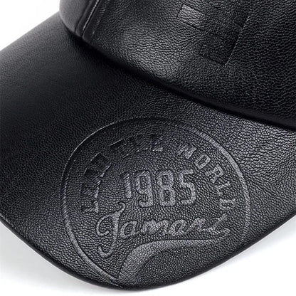 Unisex Leather Baseball Caps