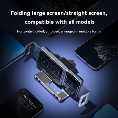 Charging Car Phone Holder, Universal for Regular & Foldable Phones,