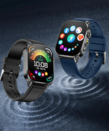 Health Analysis Smart Watch for Men & Women's ECG+PPG Bluetooth Call
