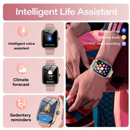 Smart Watch Bluetooth Reminder 24 Hour Health Monitoring