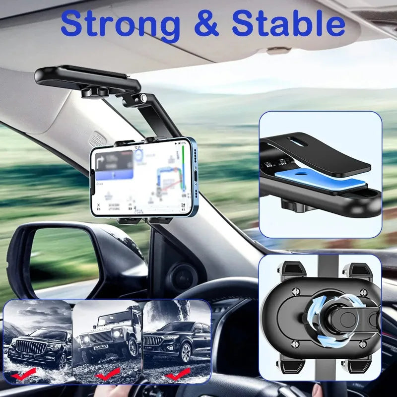 Car Phone Holder  Sun Visor  Navigation Car Support Bracket  Universal Direct View Car Multifunctional Phone Holder