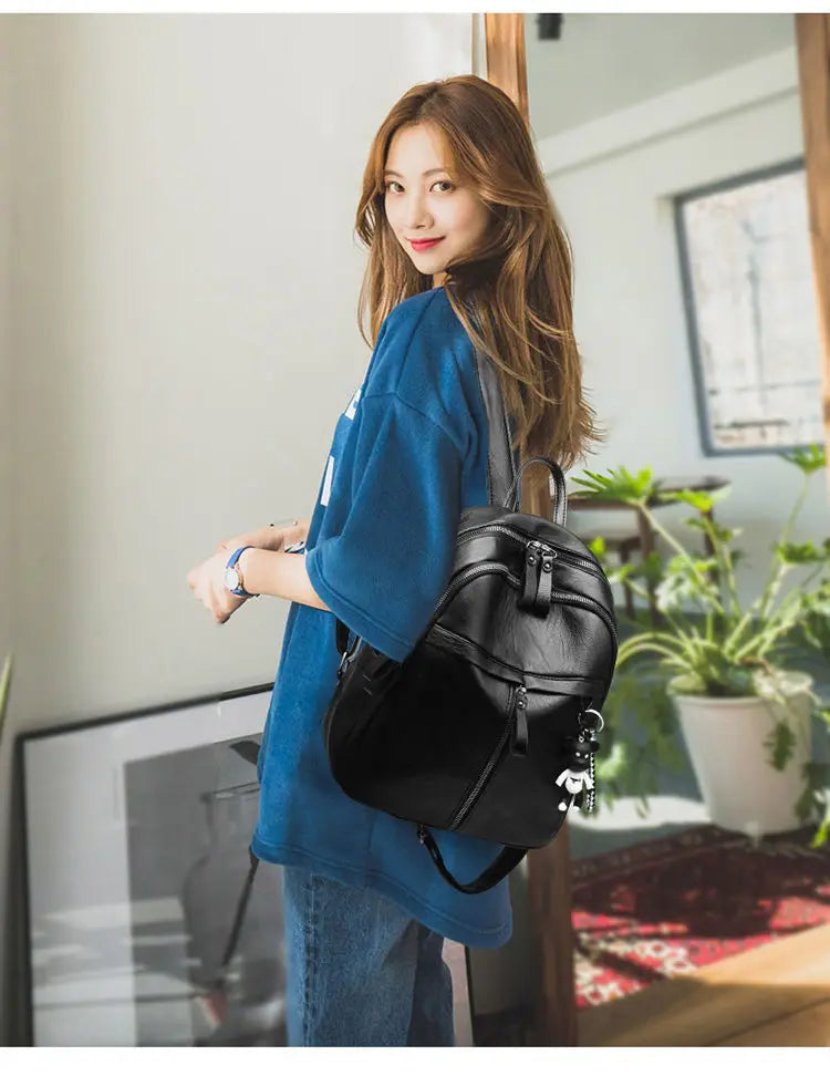 Backpack women's one-shoulder crossbody bag