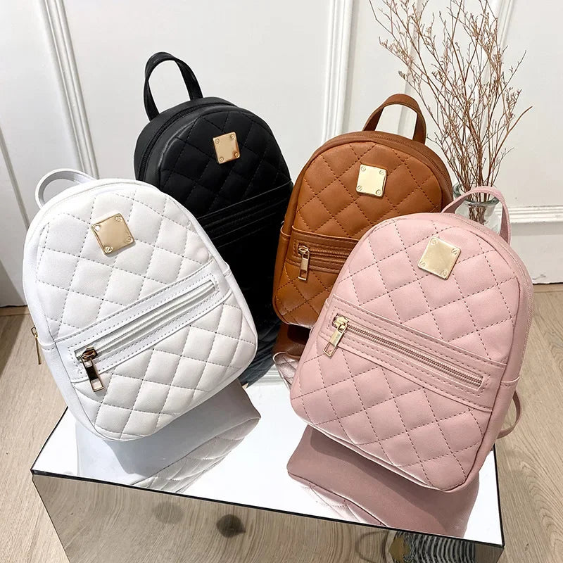 Embroidered backpack women's backpack