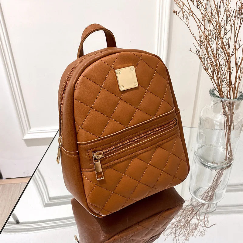 Embroidered backpack women's backpack
