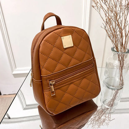Embroidered backpack women's backpack