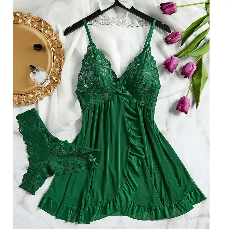 Nightdress Sleepwear Solid Slim Soft V Neck Full Slip Sleepwear & Dresses