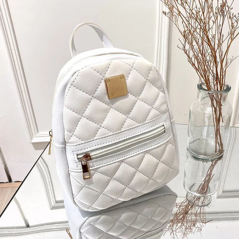 Embroidered backpack women's backpack