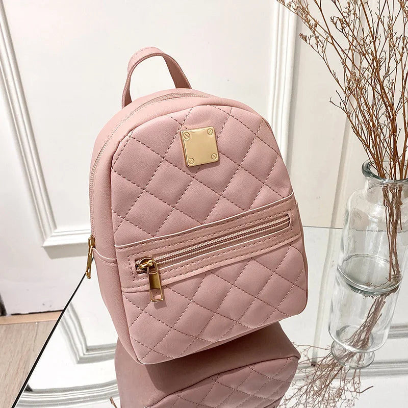 Embroidered backpack women's backpack