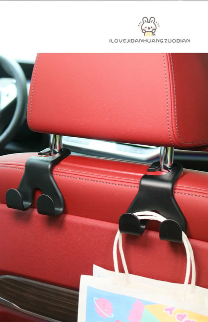 Car Phone Holder Seat Back Hook 2in1 Universal Multifunctional Rear Seat Storage Headrest Handbag Storage Hook Car Phone Holder