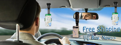 Telephone Car Holder 360 Degree Rotating Stand Rearview Mirror GPS Navigation Auto Phone Support Multifunctional Phone Holder