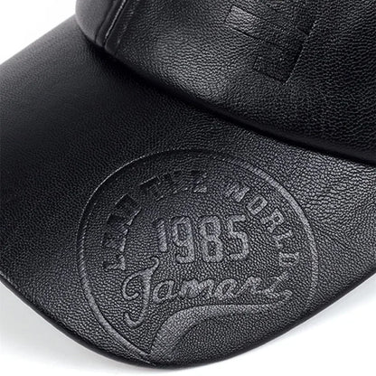 Unisex Leather Baseball Caps