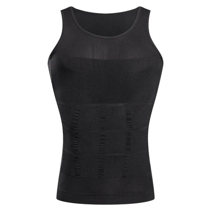 Men Body Shaper Slimming Compression. Tank Top Belly Control Weight Loss