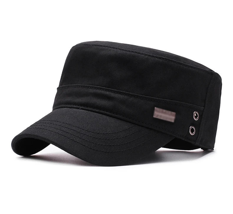 Top Hat Men'S Simple Cotton Peaked Hat Fashion