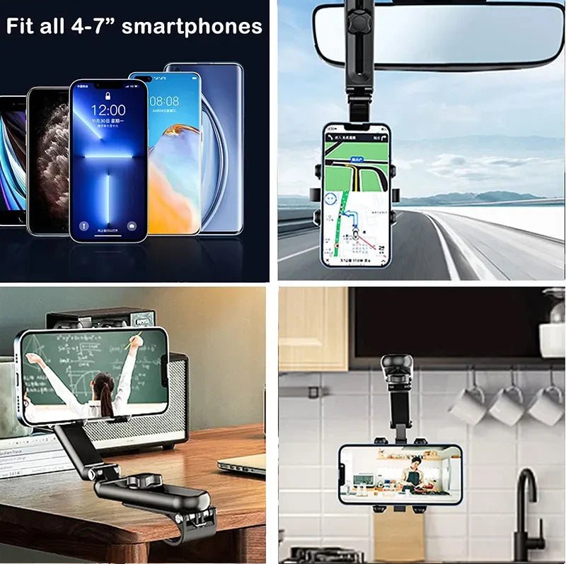 Car Phone Holder  Sun Visor  Navigation Car Support Bracket  Universal Direct View Car Multifunctional Phone Holder