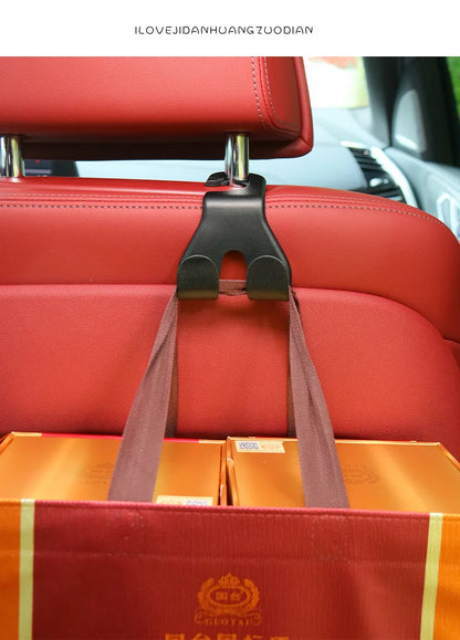 Car Phone Holder Seat Back Hook 2in1 Universal Multifunctional Rear Seat Storage Headrest Handbag Storage Hook Car Phone Holder