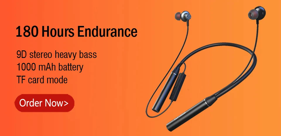 wireless neckband headphones designed