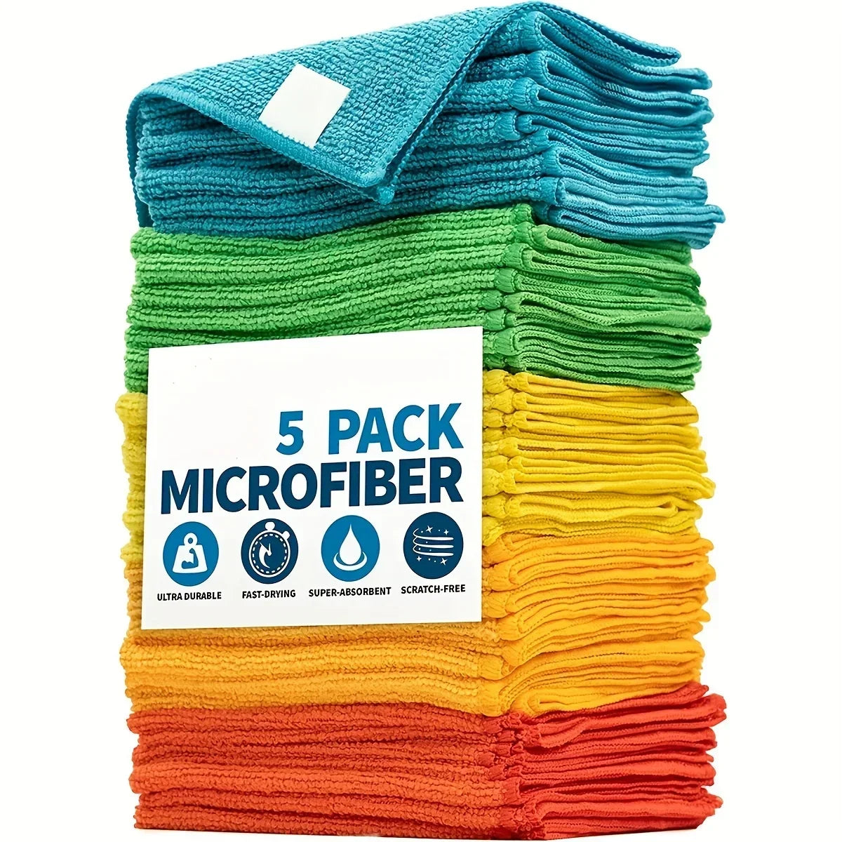 Dishwashing Cloth Household Rag, Kitchen, Bathroom Cleaning Towel Durable Absorbent