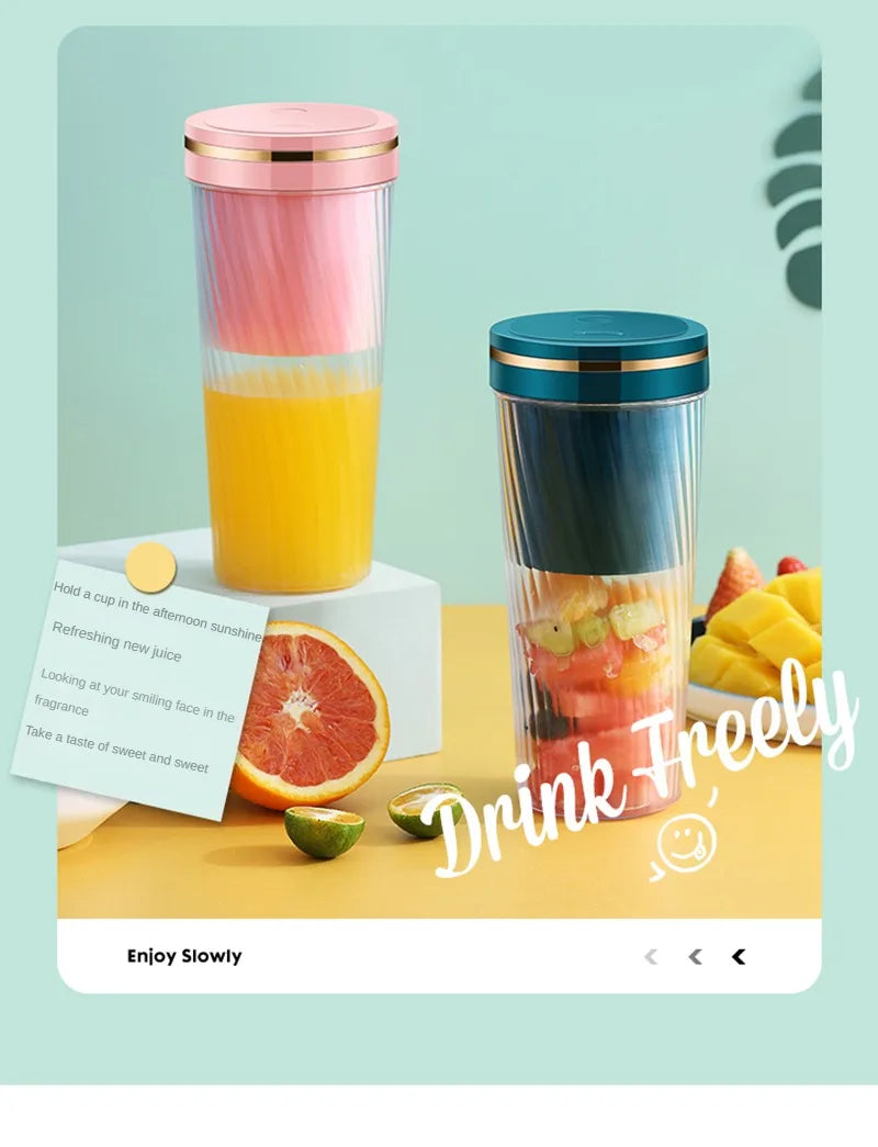 Portable Milkshake and Smoothie Blender 10 Blades Powerful Juice