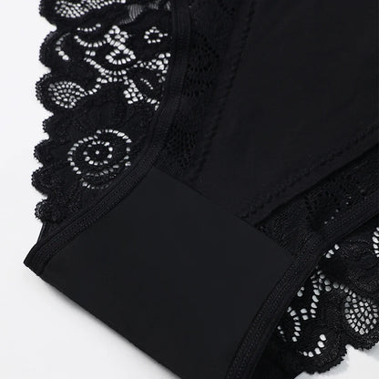 5PCS/Set Lace Cotton Patchwork Bikini Panties Women