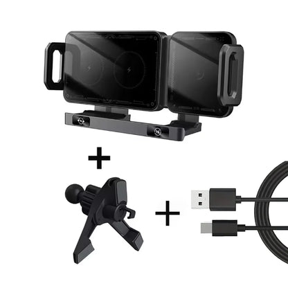 Charging Car Phone Holder, Universal for Regular & Foldable Phones,