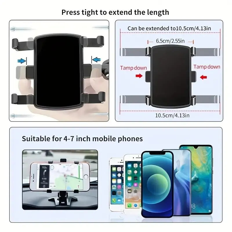 Car Phone Holder. Car Multi-function. Mobile Phone Holder Rearview Mirror Navigation Bracket GPS Support
