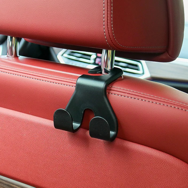 Car Phone Holder Seat Back Hook 2in1 Universal Multifunctional Rear Seat Storage Headrest Handbag Storage Hook Car Phone Holder