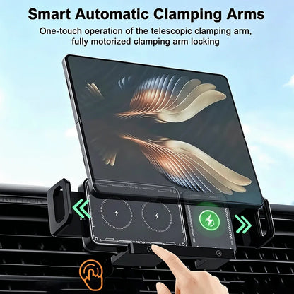 Charging Car Phone Holder, Universal for Regular & Foldable Phones,