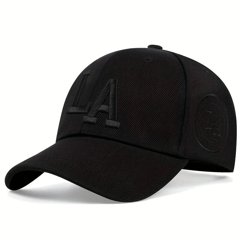 Unisex LA Letter Embroidery Snapback Caps