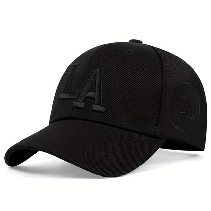 Unisex LA Letter Embroidery Snapback Caps
