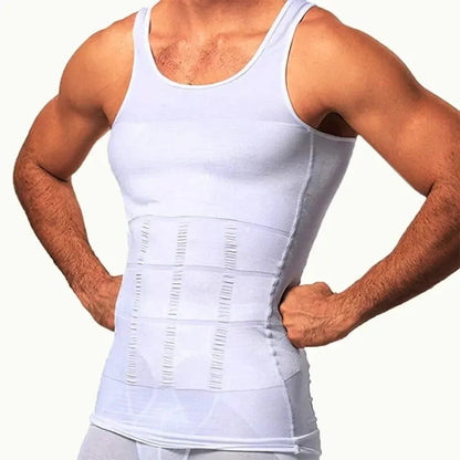 Men Body Shaper Slimming Compression. Tank Top Belly Control Weight Loss