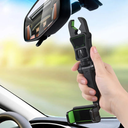 Rearview Mirror Phone Holder For Car 360° Rotating Phone Mount GPS Holder Universal Car Phone Holder For All Smartphones
