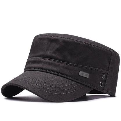 Top Hat Men'S Simple Cotton Peaked Hat Fashion
