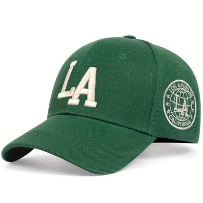 Unisex LA Letter Embroidery Snapback Caps