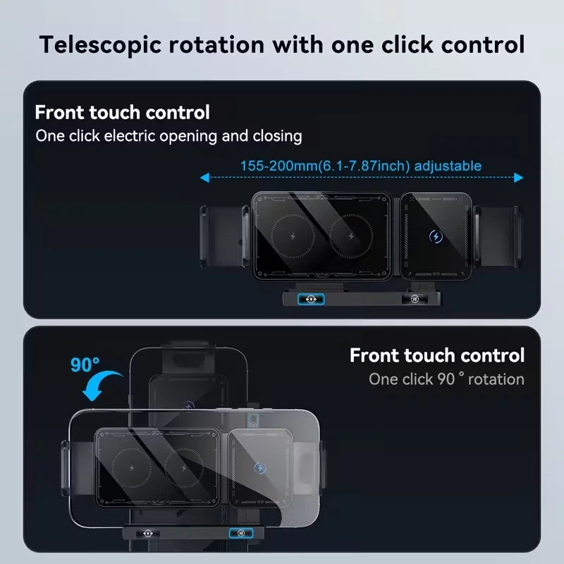 Charging Car Phone Holder, Universal for Regular & Foldable Phones,