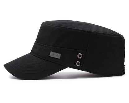 Top Hat Men'S Simple Cotton Peaked Hat Fashion