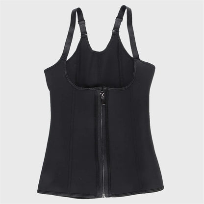 Waist Trainer Tank Top For Women Zipper Body Shaper Tummy Control