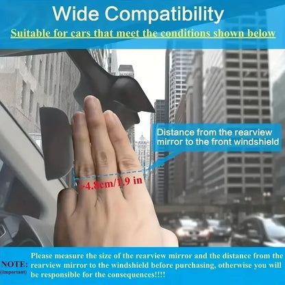 Car Rearview Mirror Phone Holder 360° Retractable Rotatable Cell Phone Holder Clip Mobile Phone GPS Support Phone Mount Stand