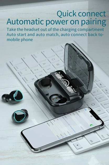 Wireless Headphone Bluetooth Earphones Waterproof