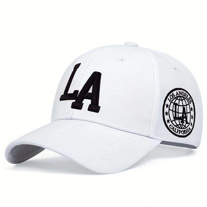 Unisex LA Letter Embroidery Snapback Caps