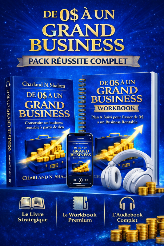 DE 0$ À UN GRAND BUSINESS – PACK COMPLET